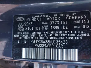 2022 Hyundai Venue Limited с VIN KMHRC8A38NU135423, выставлен на аукционе IAAI как лот 42259343 с пробегом 38 644 миль миль и . История ставок и продаж доступна на DreamBid. Изображение 9.
