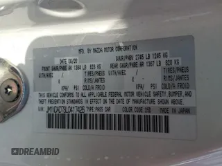 2020 Mazda MX-5 Miata Grand Touring z VIN JM1NDAD78L0417426, wystawiony jako Copart lot #62725524 z przebiegiem Nie podano mil oraz Szkoda całkowita • Salvage title. Historia ofert i sprzedaży dostępna na DreamBid. Obrazek 12.