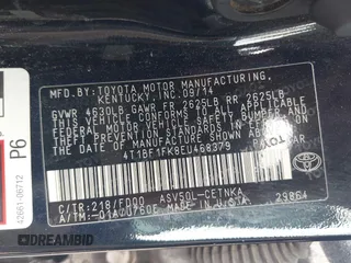 2014 Toyota Camry L with VIN 4T1BF1FK8EU468379, listed as a IAAI auction lot 42134387 with 101,603 mi miles and . Bid and sale history available at DreamBid. Image 9.