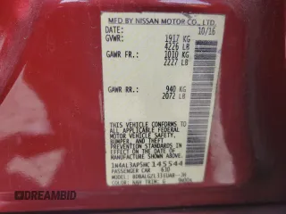 2017 Nissan Altima SV with VIN 1N4AL3AP5HC145544, listed as a Copart auction lot 54052115 with 104,053 mi miles and Salvage Title. Bid and sale history available at DreamBid. Image 12.
