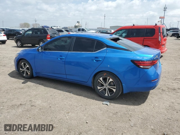 2020 Nissan Sentra SV z VIN 3N1AB8CV0LY252106, wystawiony jako Copart lot #54587125 z przebiegiem 108 839 mil mil oraz Szkoda całkowita • Salvage title. Historia ofert i sprzedaży dostępna na DreamBid. Obrazek 2.