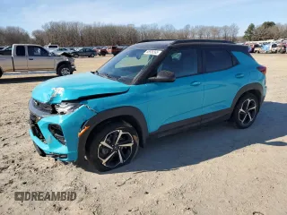 2022 Chevrolet TrailBlazer RS with VIN KL79MUSL7NB044094, listed as a Copart auction lot 88926565 with 68,263 mi miles and Salvage Title. Bid and sale history available at DreamBid. Image 1.
