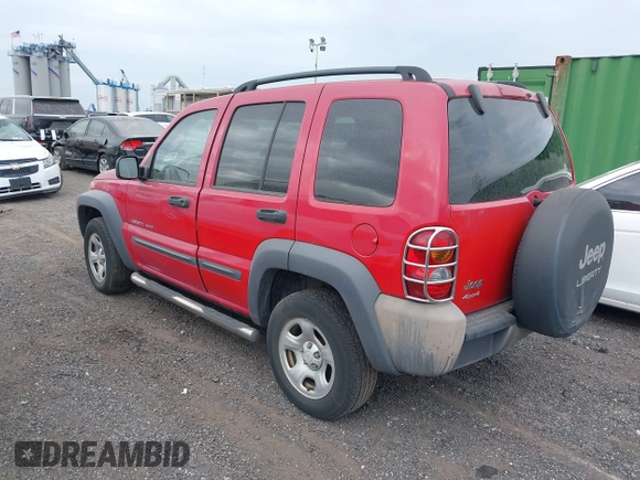 2003 Jeep Liberty Sport with VIN 1J4GL48K23W660989, listed as a IAAI auction lot 40370765 with 166,297 mi miles. Bid and sale history available at carsss.com. Image 3.