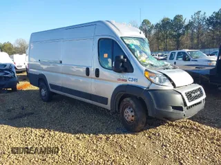 2021 Ram ProMaster Cargo with VIN 3C6MRVJG1ME588365, listed as a IAAI auction lot 41426784 with Not Provided miles. Bid and sale history available at carsss.com. Image 1.