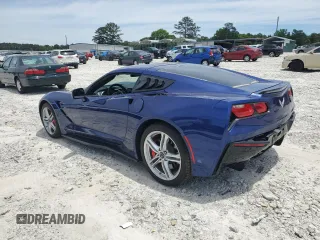 2017 Chevrolet Corvette 1LT with VIN 1G1YB2D71H5121353, listed as a Copart auction lot 57288904 with 56,200 mi miles. Bid and sale history available at carsss.com. Image 2.