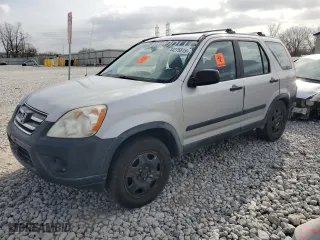 2005 Honda CR-V LX with VIN JHLRD68585C018091, listed as a Copart auction lot 44276815 with 206,143 mi miles and Clean Title. Bid and sale history available at carsss.com. Image 1.