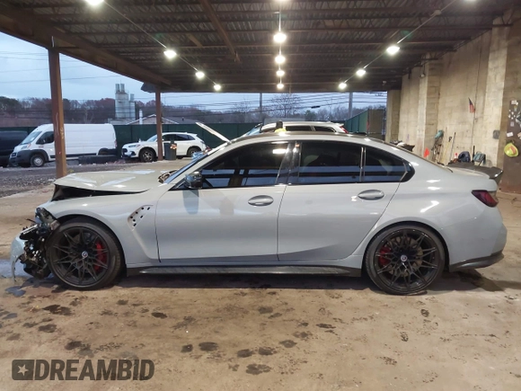 2023 BMW M3 Competition xDrive with VIN WBS43AY03PFP13218, listed as a IAAI auction lot 40936588 with 26,610 mi miles and . Bid and sale history available at DreamBid. Image 14.