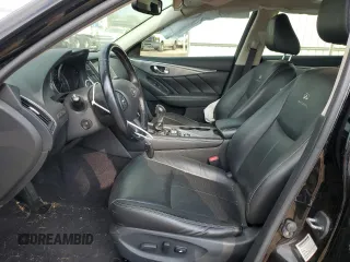2014 Infiniti Q50 Hybrid Premium with VIN JN1AV7AP2EM692078, listed as a Copart auction lot 86895944 with 123,940 mi miles and Salvage title. Bid and sale history available at DreamBid. Image 7.