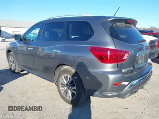 2017 Nissan Pathfinder SL with VIN 5N1DR2MMXHC906193, listed as a IAAI auction lot 41888171 with 113,524 mi miles. Bid and sale history available at carsss.com. Image 3.