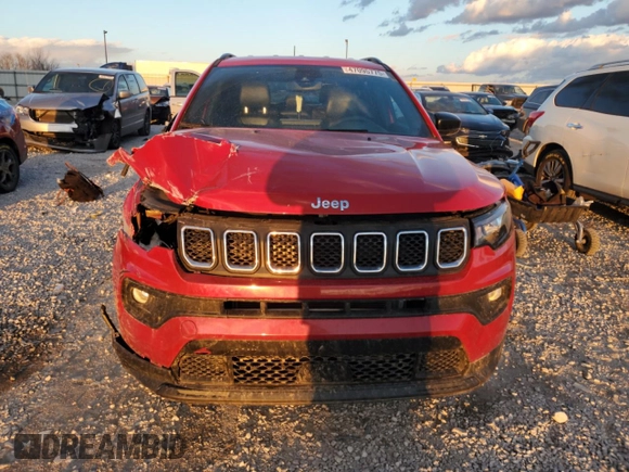2023 Jeep Compass Latitude with VIN 3C4NJDBN9PT521329, listed as a Copart auction lot 47095775 with 32,213 mi miles and Salvage Title. Bid and sale history available at DreamBid. Image 5.