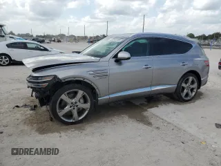 2022 Genesis GV80 with VIN KMUHCESC0NU084316, listed as a Copart auction lot 51074605 with 56,261 mi miles and Non Repairable. Bid and sale history available at DreamBid. Image 1.