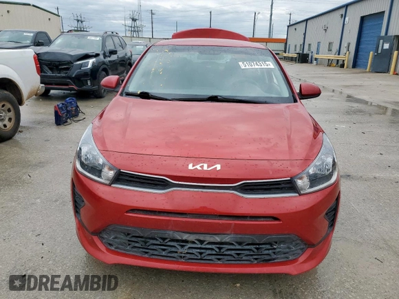 2023 Kia Rio S with VIN 3KPA24ADXPE578339, listed as a Copart auction lot 51074315 with 0 mi miles and Salvage Title. Bid and sale history available at carsss.com. Image 5.
