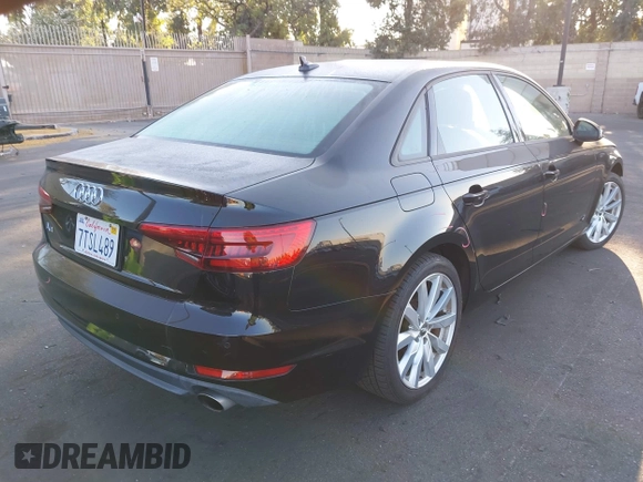 2017 Audi A4 Premium with VIN WAUGNAF42HN011030, listed as a IAAI auction lot 42674588 with 62,802 mi miles and . Bid and sale history available at DreamBid. Image 4.