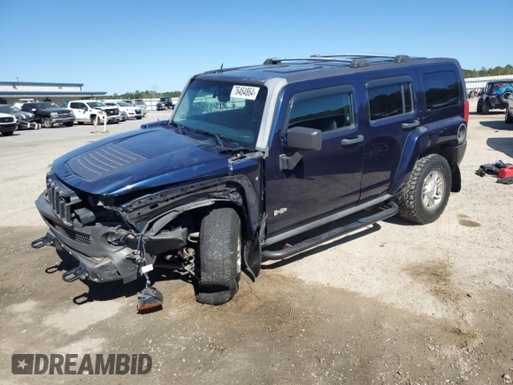 2007 Hummer H3 SUV with VIN 5GTDN13E278152219, listed as a Copart auction lot 76464864 with 205,112 mi miles and Salvage Title. Bid and sale history available at DreamBid. Image 1.