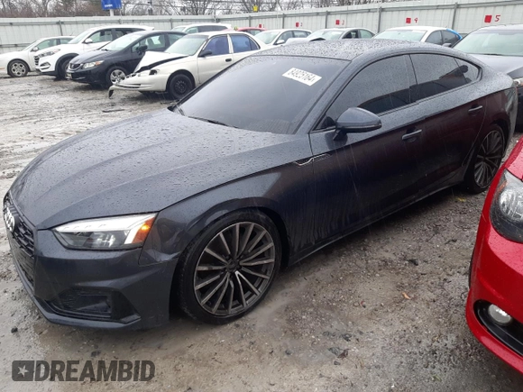 2023 Audi A5 Sportback Premium Plus with VIN WAUCBCF59PA025041, listed as a Copart auction lot 84925164 with 32,881 mi miles and Salvage Title. Bid and sale history available at carsss.com. Image 1.