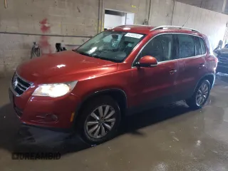 2011 Volkswagen Tiguan SEL with VIN WVGBV7AX7BW001754, listed as a Copart auction lot 64240245 with 88,550 mi miles and Clean title. Bid and sale history available at DreamBid. Image 1.
