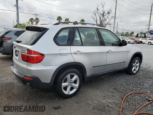 2007 BMW X5 3.0si with VIN 4USFE43567LY77542, listed as a Copart auction lot 48221585 with 166,414 mi miles and Salvage Title. Bid and sale history available at carsss.com. Image 3.