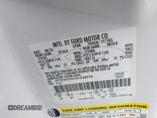 2010 Ford F-150 XL with VIN 1FTEW1E81AFD42774, listed as a IAAI auction lot 42224876 with 77,415 mi miles and . Bid and sale history available at DreamBid. Image 9.