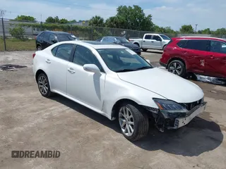 2011 Lexus IS 250 with VIN JTHCF5C24B5047820, listed as a IAAI auction lot 42112789 with 109,254 mi miles and . Bid and sale history available at DreamBid. Image 1.