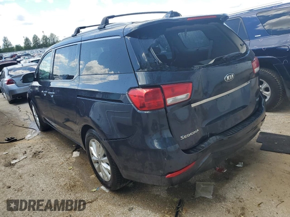 2015 Kia Sedona SX with VIN KNDMC5C14F6025113, listed as a Copart auction lot 53763484 with 91,406 mi miles and Salvage Title. Bid and sale history available at carsss.com. Image 2.