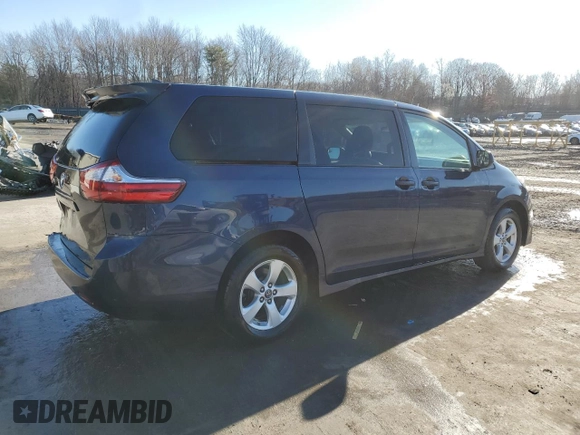 2019 Toyota Sienna L with VIN 5TDZZ3DC6KS013290, listed as a Copart auction lot 49493685 with 76,416 mi miles and Salvage Title. Bid and sale history available at carsss.com. Image 3.