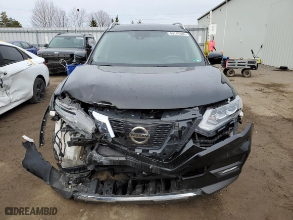 2017 Nissan Rogue SL with VIN 5N1AT2MV0HC869636, listed as a Copart auction lot 49747685 with 205,289 mi miles and Salvage Title. Bid and sale history available at carsss.com. Image 5.