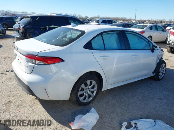 2024 Toyota Corolla LE with VIN 5YFB4MDE2RP124882, listed as a IAAI auction lot 41719381 with 18,698 mi miles and . Bid and sale history available at DreamBid. Image 4.