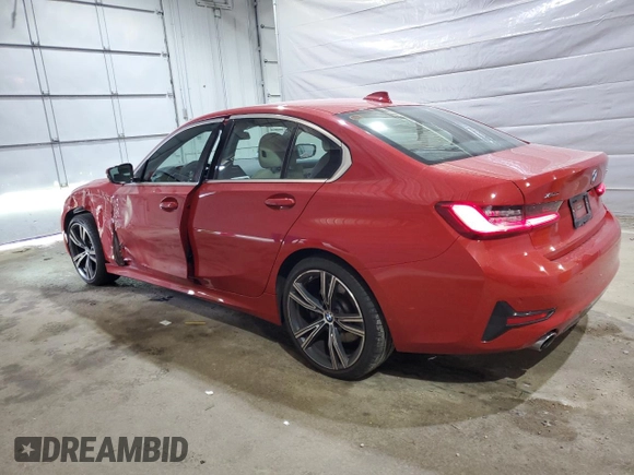 2021 BMW 3 Series 330i xDrive with VIN 3MW5R7J06M8C13028, listed as a Copart auction lot 62850925 with 47,968 mi miles and Salvage title. Bid and sale history available at DreamBid. Image 2.