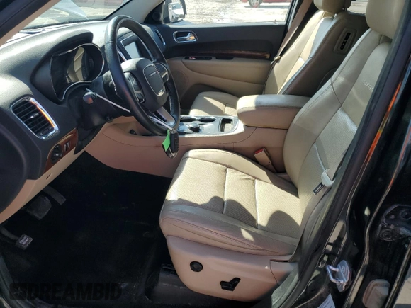 2015 Dodge Durango Citadel with VIN 1C4RDJEG9FC750902, listed as a Copart auction lot 62283165 with 140,198 mi miles and Salvage title. Bid and sale history available at DreamBid. Image 7.