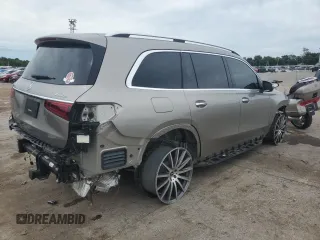 2022 Mercedes-Benz GLS 450 with VIN 4JGFF5KE3NA824618, listed as a Copart auction lot 61743144 with 8,251 mi miles and Salvage Title. Bid and sale history available at DreamBid. Image 3.