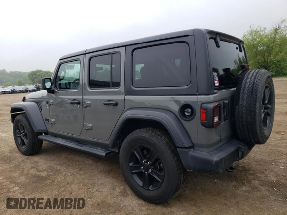 2020 Jeep Wrangler Unlimited Sport Altitude with VIN 1C4HJXDG2LW314301, listed as a Copart auction lot 59857615 with 60,684 mi miles and Salvage title. Bid and sale history available at DreamBid. Image 2.