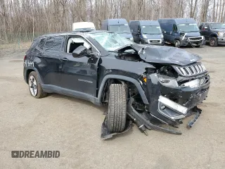 2020 Jeep Compass Limited with VIN 3C4NJDCB6LT154078, listed as a Copart auction lot 51684895 with 44,350 mi miles and Salvage Title. Bid and sale history available at carsss.com. Image 4.