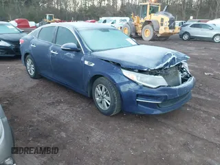2018 Kia Optima LX z VIN 5XXGT4L32JG194758, wystawiony jako IAAI lot #41364567 z przebiegiem 108 106 mil mil oraz . Historia ofert i sprzedaży dostępna na DreamBid. Obrazek 1.