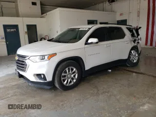 2019 Chevrolet Traverse LT Cloth z VIN 1GNERGKWXKJ274526, wystawiony jako Copart lot #58529815 z przebiegiem 62 090 mil mil oraz Czysty tytuł • Clean title. Historia ofert i sprzedaży dostępna na DreamBid. Obrazek 1.