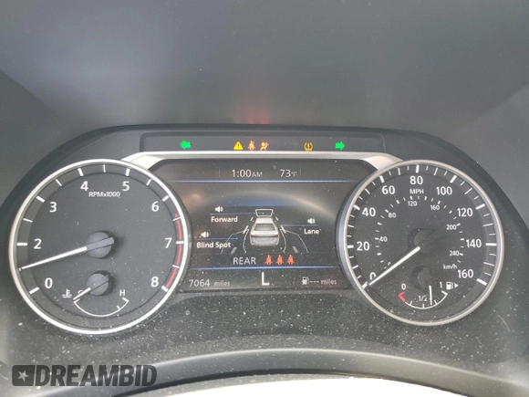 2024 Nissan Sentra SV with VIN 3N1AB8CV6RY318165, listed as a Copart auction lot 59402985 with 7,064 mi miles and Salvage title. Bid and sale history available at DreamBid. Image 9.