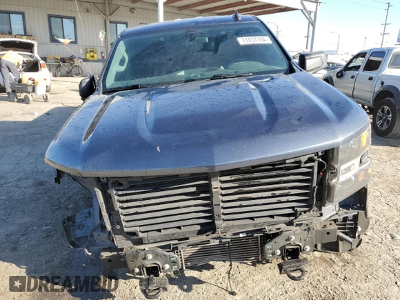 2020 Chevrolet Silverado 1500 Custom with VIN 1GCRWBEK1LZ311786, listed as a Copart auction lot 77437184 with 84,746 mi miles and Salvage Title. Bid and sale history available at carsss.com. Image 5.