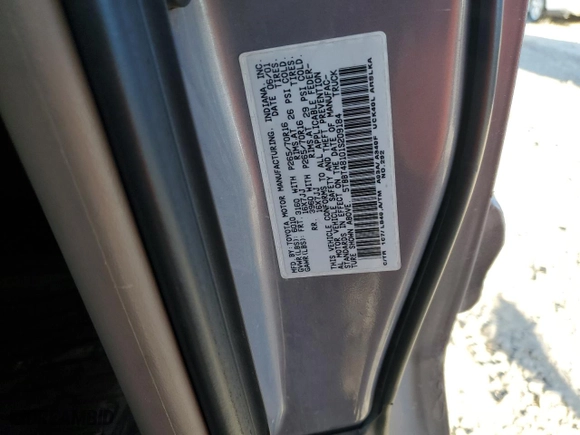 2001 Toyota Tundra Ltd with VIN 5TBBT48101S209184, listed as a Copart auction lot 46708325 with 189,174 mi miles and Salvage Title. Bid and sale history available at carsss.com. Image 14.