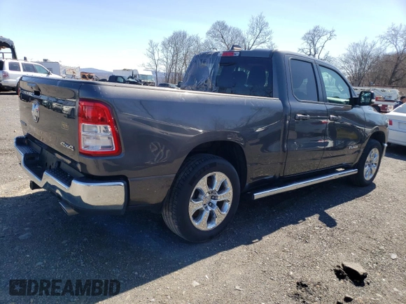 2021 Ram 1500 Big Horn with VIN 1C6SRFBT1MN831337, listed as a Copart auction lot 51418785 with 69,700 mi miles and Salvage Title. Bid and sale history available at carsss.com. Image 3.