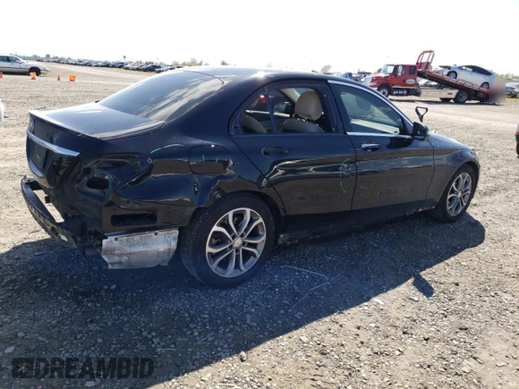 2016 Mercedes-Benz C 300 with VIN 55SWF4JB3GU116285, listed as a Copart auction lot 50949885 with 208,541 mi miles and Salvage Title. Bid and sale history available at carsss.com. Image 3.