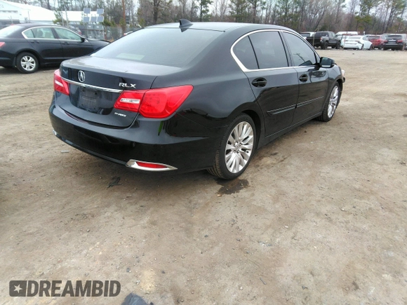 2014 Acura RLX Tech Pkg with VIN JH4KC1F56EC007418, listed as a IAAI auction lot 41790185 with 130,288 mi miles. Bid and sale history available at carsss.com. Image 4.