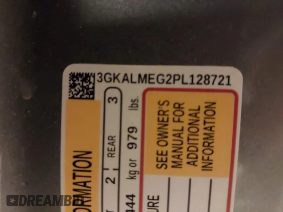 2023 GMC Terrain SLE z VIN 3GKALMEG2PL128721, wystawiony jako IAAI lot #42032073 z przebiegiem 38 880 mil mil oraz . Historia ofert i sprzedaży dostępna na DreamBid. Obrazek 9.
