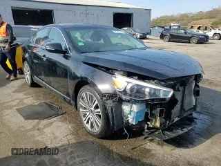 2015 Kia Cadenza Premium with VIN KNALN4D77F5172791, listed as a Copart auction lot 78035114 with 92,610 mi miles and Salvage Title. Bid and sale history available at carsss.com. Image 14.