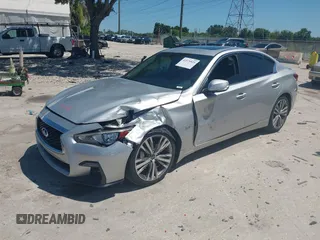 2018 Infiniti Q50 Luxe with VIN JN1EV7AP7JM358611, listed as a IAAI auction lot 42579521 with 102,922 mi miles and . Bid and sale history available at DreamBid. Image 18.