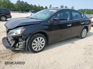 2017 Nissan Sentra S with VIN 3N1AB7AP8HY364691, listed as a Copart auction lot 59291595 with 86,922 mi miles and Salvage title. Bid and sale history available at DreamBid. Image 1.