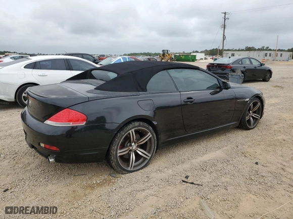 2004 BMW 6 Series 645Ci with VIN WBAEK73424B322248, listed as a Copart auction lot 53040994 with 134,604 mi miles and Salvage Title. Bid and sale history available at carsss.com. Image 3.