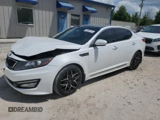 2013 Kia Optima SX with VIN 5XXGR4A62DG094191, listed as a Copart auction lot 53989775 with 101,913 mi miles and Salvage title. Bid and sale history available at DreamBid. Image 1.