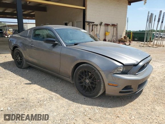 2014 Ford Mustang V6 with VIN 1ZVBP8AMXE5216742, listed as a Copart auction lot 53945675 with 207,505 mi miles and Salvage Title. Bid and sale history available at DreamBid. Image 4.
