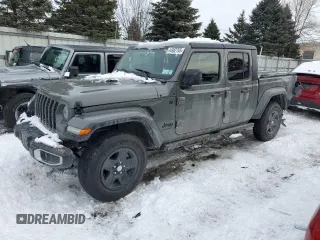 2022 Jeep Gladiator Texas Trail with VIN 1C6HJTAG4NL170016, listed as a Copart auction lot 44982765 with 35,542 mi miles and Salvage Title. Bid and sale history available at carsss.com. Image 1.