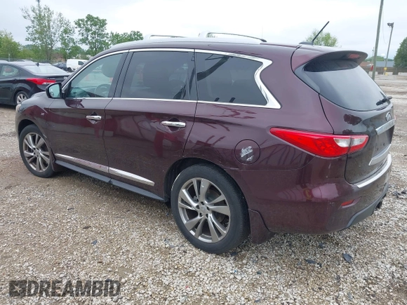 2015 Infiniti QX60 with VIN 5N1AL0MM7FC521700, listed as a IAAI auction lot 42310389 with 144,217 mi miles and . Bid and sale history available at DreamBid. Image 3.