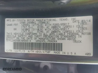 2014 Toyota Tacoma with VIN 5TFLU4EN9EX099414, listed as a IAAI auction lot 40528514 with 122,827 mi miles. Bid and sale history available at carsss.com. Image 9.